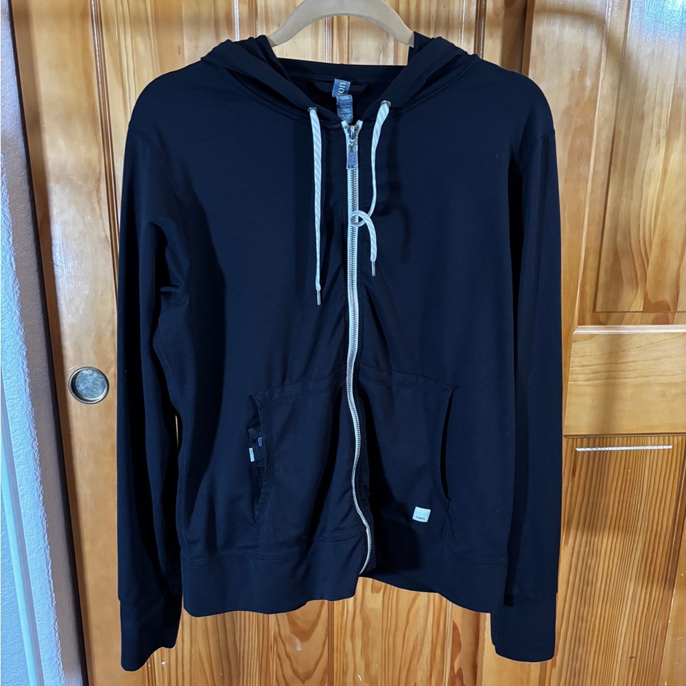 Womens Black Zip-Up Hoodie